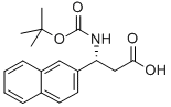 (R)-BOC-3-(2-NAPHTHYL)-BETA-ALA-OH Structural