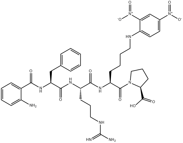 ABZ-PHE-ARG-LYS(DNP)-PRO-OH Structural