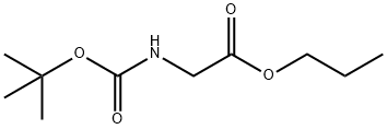 Glycine, N-[(1,1-dimethylethoxy)carbonyl]-, propyl ester (9CI) Structural