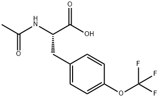 2-(ACETYLAMINO)-3-[4-(TRIFLUOROMETHOXY)PHENYL]PROPANOIC ACID Structural