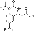 (R)-BOC-3-(TRIFLUOROMETHYL)-BETA-PHE-OH Structural