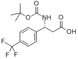 (R)-BOC-4-(TRIFLUOROMETHYL)-BETA-PHE-OH Structural