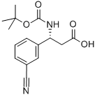 (R)-BOC-3-CYANO-BETA-PHE-OH Structural