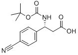 (R)-BOC-4-CYANO-BETA-PHE-OH Structural