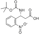 BOC-(R)-3-AMINO-3-(2-NITRO-PHENYL)-PROPIONIC ACID Structural