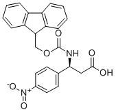 FMOC-(S)-3-AMINO-3-(4-NITRO-PHENYL)-PROPIONIC ACID Structural