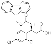 FMOC-(S)-3-AMINO-3-(2,4-DICHLORO-PHENYL)-PROPIONIC ACID Structural