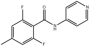 Benzamide, 2,6-difluoro-4-methyl-N-4-pyridinyl- (9CI) Structural