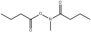 Butanamide,  N-methyl-N-(1-oxobutoxy)-  (9CI) Structural