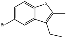 5-BROMO-3-ETHYL-2-METHYL-1-BENZOTHIOPHENE Structural