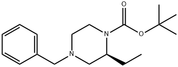 1-N-BOC-4-N-BENZYL-2-ETHYL PIPERAZINE Structural