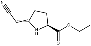 L-Proline, 5-(cyanomethylene)-, ethyl ester (9CI) Structural