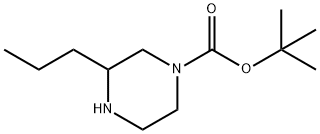 1-BOC-3-PROPYLPIPERAZINE Structural