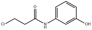 3-Chloro-N-(3-hydroxyphenyl)propanamide Structural