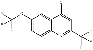 4-CHLORO-6-(TRIFLUOROMETHOXY)-2-(TRIFLUOROMETHYL)QUINOLINE Structural