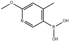 2-METHOXY-4-METHYL-PYRIDINE-5-BORONIC ACID Structural