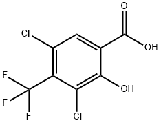 3,5-DICHLORO-2-HYDROXY-4-(TRIFLUOROMETHYL)BENZOIC ACID