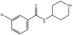 3-BROMO-N-4-PIPERIDINYL-BENZAMIDE Structural