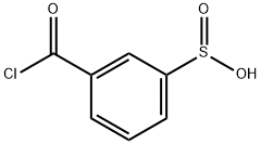 Benzenesulfinic acid, 3-(chlorocarbonyl)- (9CI) Structural