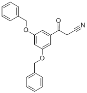 3-[3,5-BIS(BENZYLOXY)PHENYL]-3-OXOPROPIONITRILE Structural