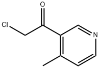 Ethanone, 2-chloro-1-(4-methyl-3-pyridinyl)- (9CI) Structural