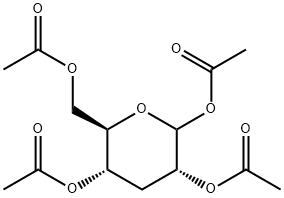 1,2,4,6-Tetra-O-acetyl-3-deoxy-D-glucopyranose Structural