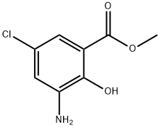 Methyl 3-amino-5-chloro-2-hydroxybenzoate  Structural