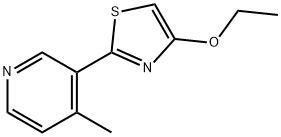 Pyridine, 3-(4-ethoxy-2-thiazolyl)-4-methyl- (9CI) Structural