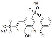 disodium 4-(benzoylamino)-5-hydroxynaphthalene-2,7-disulphonate Structural