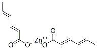 Di[(2E,4E)-2,4-hexadienoic acid]zinc salt Structural