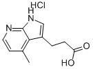 3-(4-METHYL-1H-PYRROLO[2,3-B]PYRIDIN-3-YL)PROPANOIC ACID HYDROCHLORIDE Structural