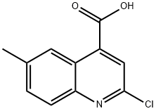 2-CHLORO-6-METHYL-QUINOLINE-4-CARBOXYLIC ACID Structural