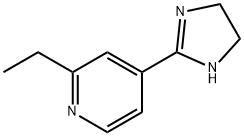 Pyridine,  4-(4,5-dihydro-1H-imidazol-2-yl)-2-ethyl- Structural
