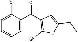 2-Amino-3-o-chlorobenzoyl-5-ethylthiophene  Structural