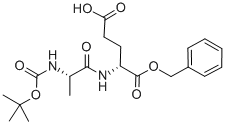 BOC-ALA-D-GLU-OBZL Structural