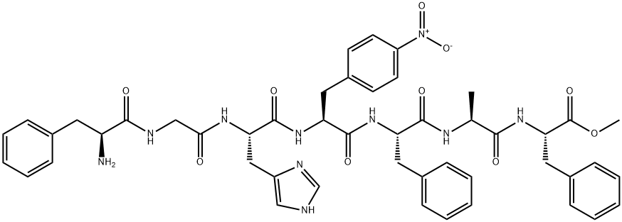 H-PHE-GLY-HIS-P-NITRO-PHE-PHE-ALA-PHE-OME Structural