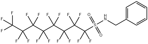 N-benzylheptadecafluorooctane-1-sulphonamide Structural