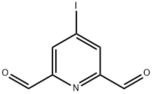 4-Iodo-2,6-pyridinedicarboxaldehyde Structural