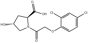 L-Proline, 1-[(2,4-dichlorophenoxy)acetyl]-4-hydroxy-, trans- Structural