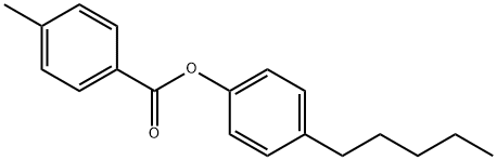 4-Pentylphenyl 4-methylbenzoate Structural