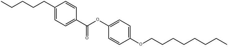 4-N-PENTYLBENZOIC ACID 4'-N-OCTYLOXYPHENYL ESTER Structural