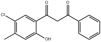 1-(5-CHLORO-2-HYDROXY-4-METHYLPHENYL)-3-PHENYL-1,3-PROPANEDIONE Structural