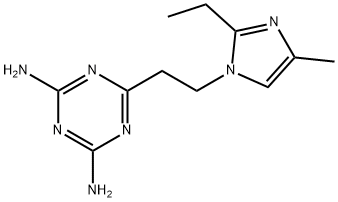 6-[2-(2-ethyl-4-methyl-1H-imidazol-1-yl)ethyl]-1,3,5-triazine-2,4-diamine           