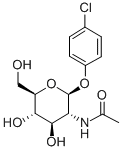 4'-CHLOROPHENYL-2-ACETAMIDO-2-DEOXY-BETA-D-GLUCOPYRANOSIDE Structural