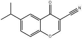 3-Cyano-6-isopropylchromone Structural