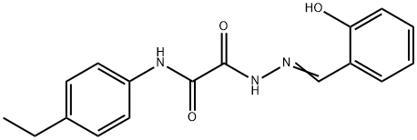 N-(4-ETHYLPHENYL)-2-[2-(2-HYDROXYBENZYLIDENE)HYDRAZINO]-2-OXOACETAMIDE