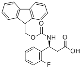 FMOC-(S)-3-AMINO-3-(2-FLUORO-PHENYL)-PROPIONIC ACID Structural