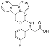 FMOC-(S)-3-AMINO-3-(3-FLUORO-PHENYL)-PROPIONIC ACID Structural