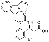 FMOC-(S)-3-AMINO-3-(2-BROMO-PHENYL)-PROPIONIC ACID Structural