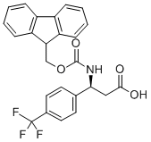 FMOC-(S)-3-AMINO-3-(4-TRIFLUOROMETHYL-PHENYL)-PROPIONIC ACID Structural